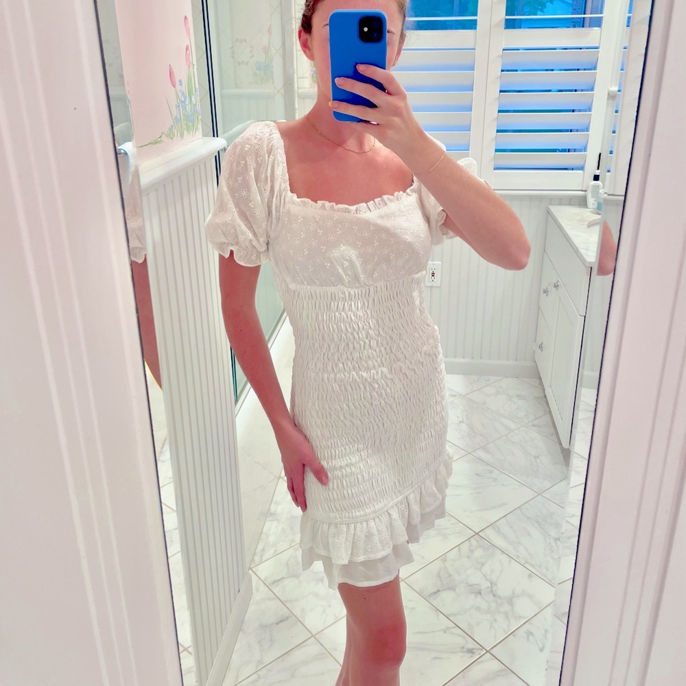 White Eyelet Dress